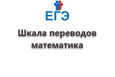 Шкала перевода первичных баллов ЕГЭ по математике в тестовые